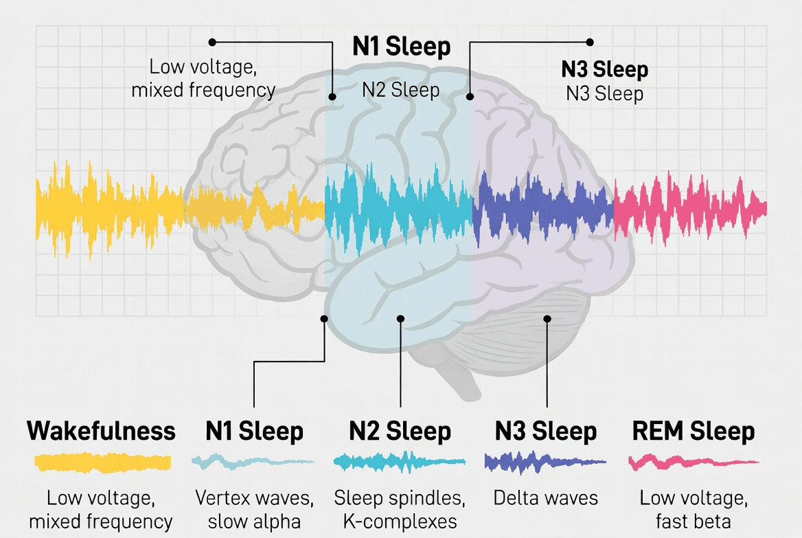 The Neuroscience of Sleep Stages: NREM vs REM