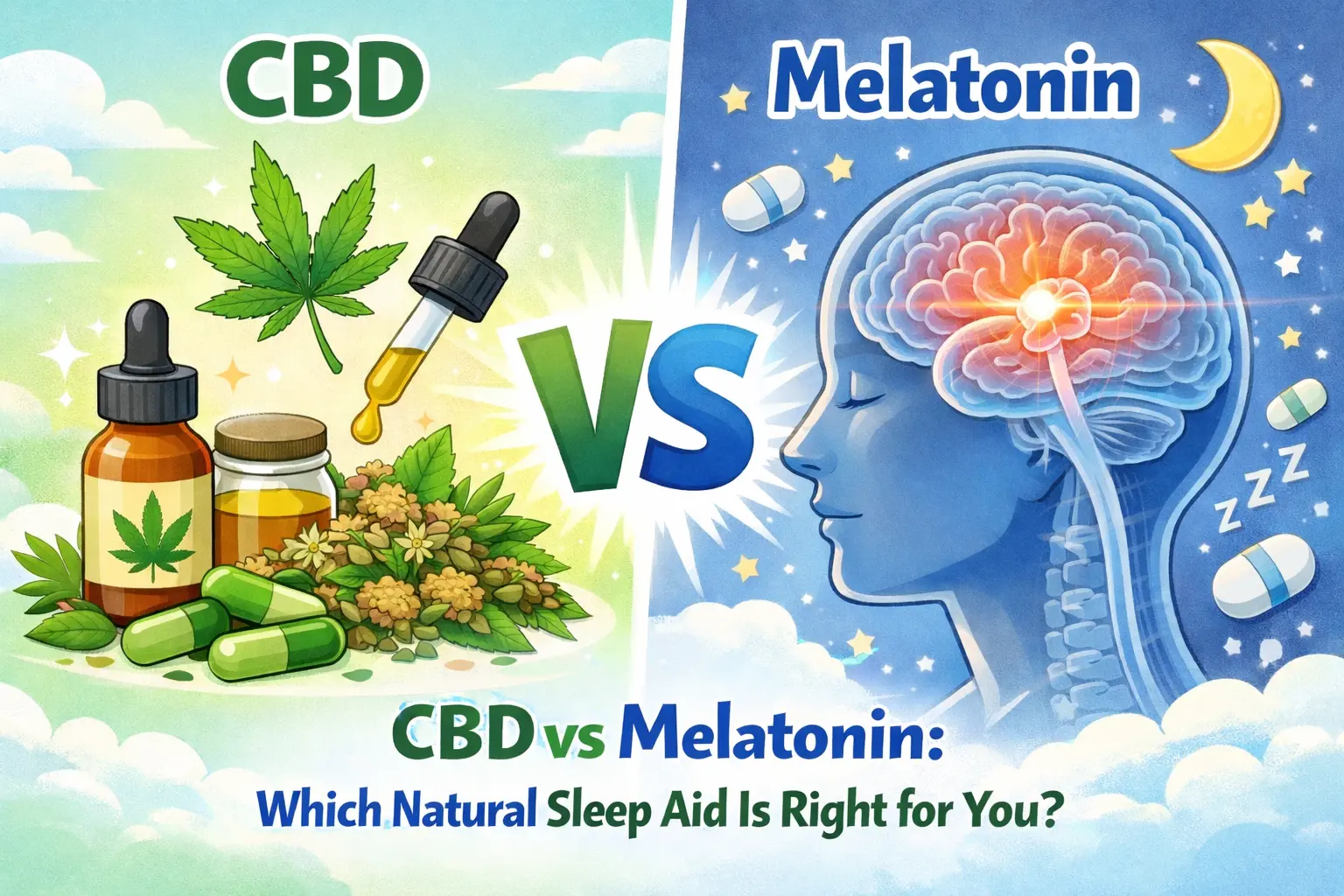 CBD vs Melatonin comparison